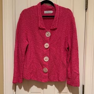 Willow Vibrant Pink Textured Jacket
